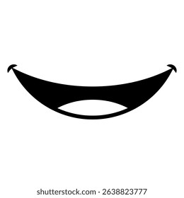 Smile icon vector. Laugh illustration sign. Positive symbol. Cartoon smile web icon. Smiles symbol for web and mobile app.