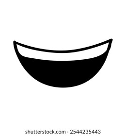 Smile icon vector. Laughter illustration sign. Fun symbol. Happiness logo.