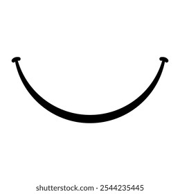 Smile icon vector. Laughter illustration sign. Fun symbol. Happiness logo.