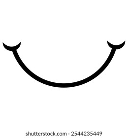 Smile icon vector. Laughter illustration sign. Fun symbol. Happiness logo.