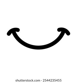 Smile icon vector. Laughter illustration sign. Fun symbol. Happiness logo.