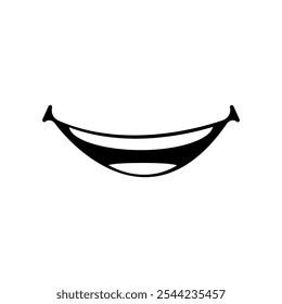 Smile icon vector. Laughter illustration sign. Fun symbol. Happiness logo.