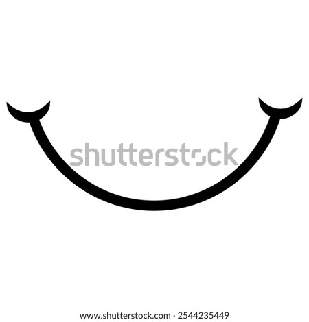 Smile icon vector. Laughter illustration sign. Fun symbol. Happiness logo.