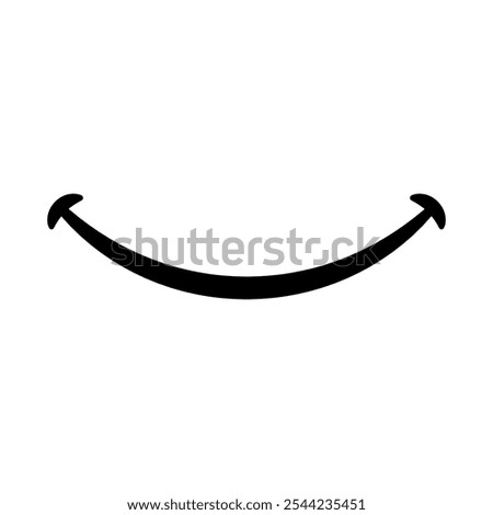 Smile icon vector. Laughter illustration sign. Fun symbol. Happiness logo.