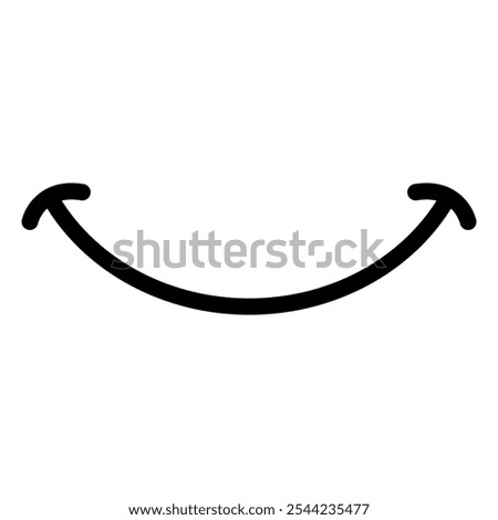 Smile icon vector. Laughter illustration sign. Fun symbol. Happiness logo.