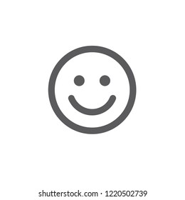 smile icon vector. Linear style sign for mobile concept and web design. happy symbol illustration. Pixel vector graphics - Vector.