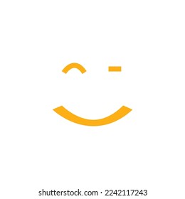 Smile icon. Vector logo of a smile or expression of happiness.