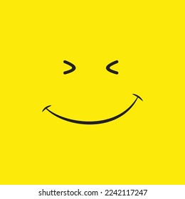 Smile icon. Vector logo of a smile or expression of happiness.