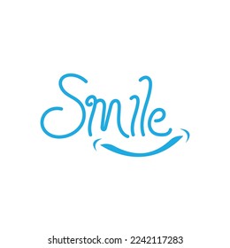 Smile icon. Vector logo of a smile or expression of happiness.