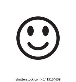 smile icon. vector on white background