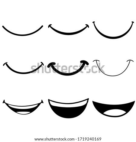 Smile icon vector set. happy illustration sign collection. laugh symbol.