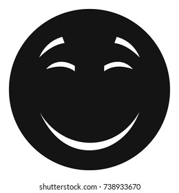 Smile icon. Vector simple illustration of smile icon isolated on white background