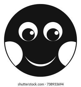 Smile icon. Vector simple illustration of smile icon isolated on white background