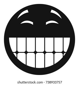Smile icon. Vector simple illustration of smile icon isolated on white background