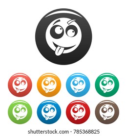 Smile icon. Vector simple illustration of smile icon isolated on white background