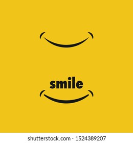 Smile icon vector symbol. Smile logo. Happy sign
