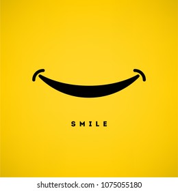 Smile icon vector template design