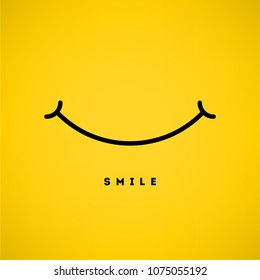 Smile icon vector template design