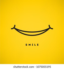 Smile icon vector template design