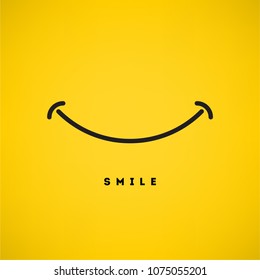 Smile icon vector template design