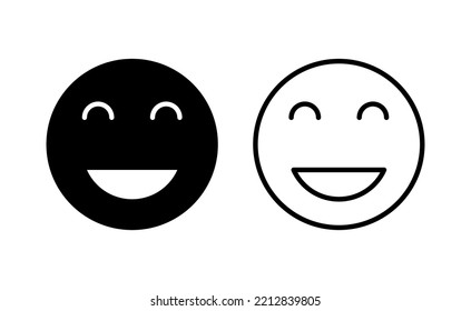 smile icon vector for web and mobile app. smile emoticon icon. feedback sign and symbol