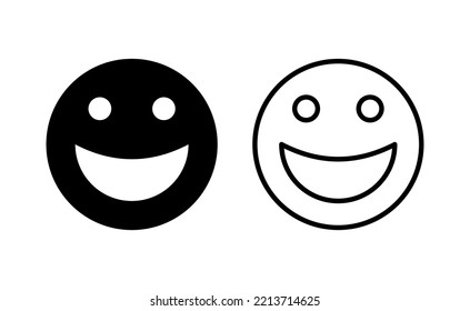 smile icon vector for web and mobile app. smile emoticon icon. feedback sign and symbol