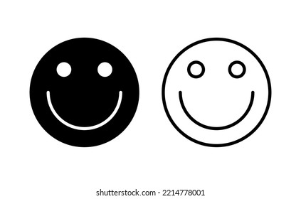 smile icon vector for web and mobile app. smile emoticon icon. feedback sign and symbol