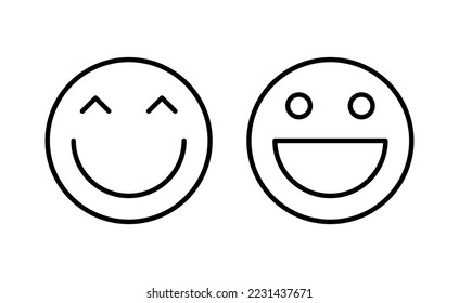 smile icon vector for web and mobile app. smile emoticon icon. feedback sign and symbol
