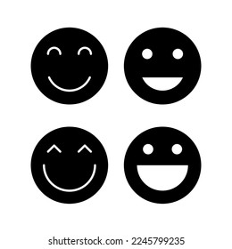 smile icon vector for web and mobile app. smile emoticon icon. feedback sign and symbol