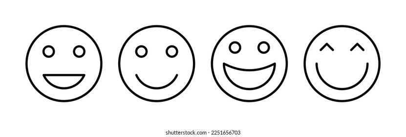 smile icon vector for web and mobile app. smile emoticon icon. feedback sign and symbol