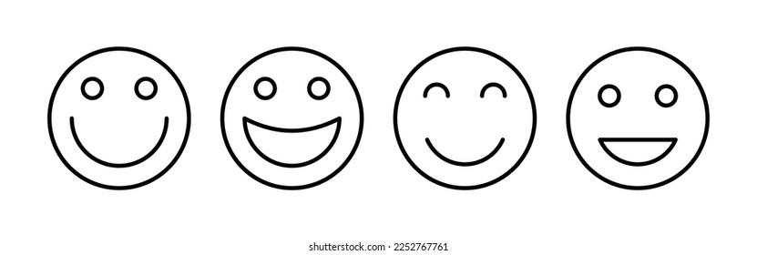 smile icon vector for web and mobile app. smile emoticon icon. feedback sign and symbol