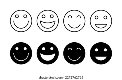 smile icon vector for web and mobile app. smile emoticon icon. feedback sign and symbol