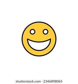 smile icon vector for web and mobile app. smile emoticon icon. feedback sign and symbol