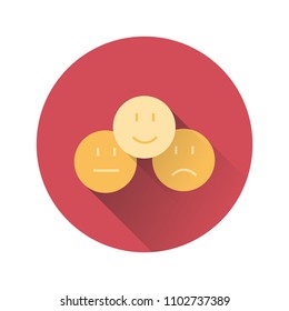 Smile icon. Web. Interface.