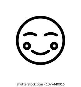 Smile icon for web and mobile