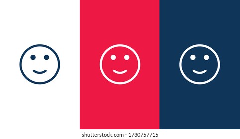 Smile icon for web and mobile