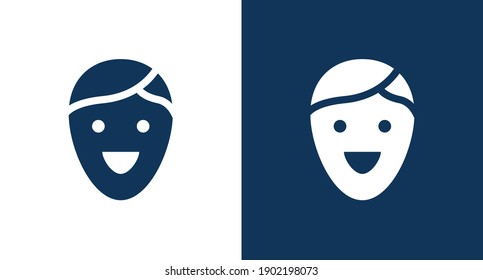 Icono de sonrisa para web y móvil