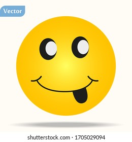 Smile icon for web and mobile. Vector happy smile icon. eps10