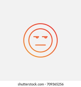 Smile icon.gradient illustration isolated vector sign symbol