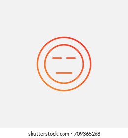 Smile icon.gradient illustration isolated vector sign symbol