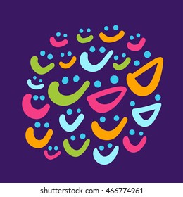Iconos de sonrisa.
