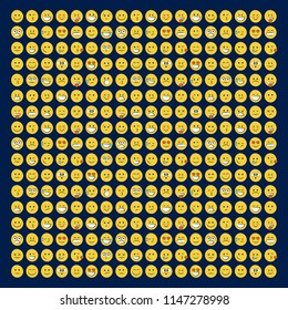 smile icons. emoji. emoticons