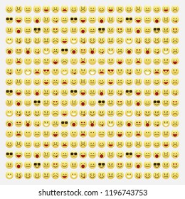 smile icons. emoji. emoticons