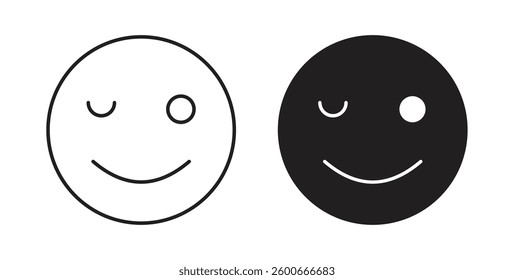 Smile icons graphics set vectors