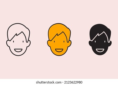 smile icons  symbol vector elements for infographic web