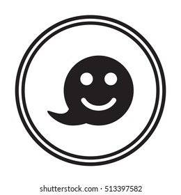  Smile icon,vector.  Flat design.