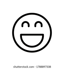 Smile icon,vector illustration. Flat design style. vector smile icon illustration isolated on White background, smile icon Eps10. smile icons graphic design vector symbols.
