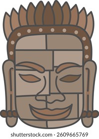It is smile of Khmer that famous ruins in Cambodia.