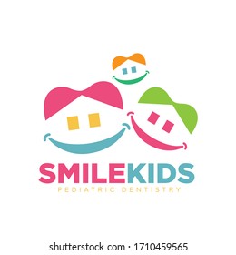 smile kids and fun logo designs