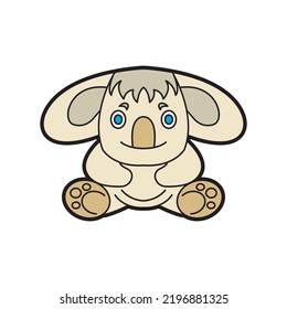Plantilla de diseño del logo Smile koala, diseño sencillo y moderno.
